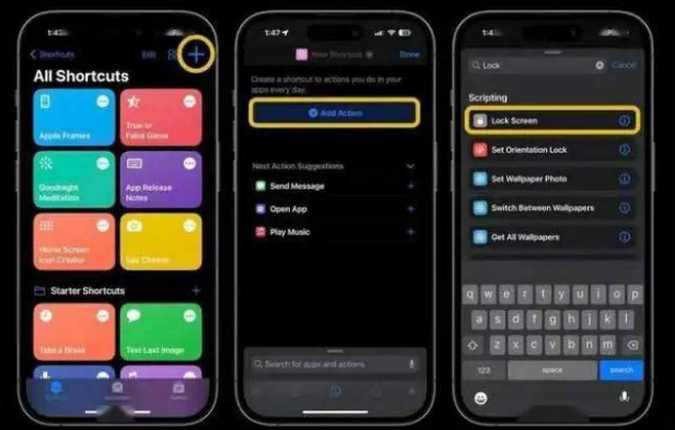 赫山苹果14锁屏维修店分享iPhone14升级iOS16.4后如何创建锁屏快捷方式 